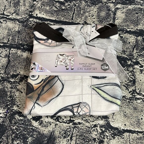 Disney Infant 12 Months 100 Years Character Mash Up Matching Family 2pc Pajama - Picture 1 of 12